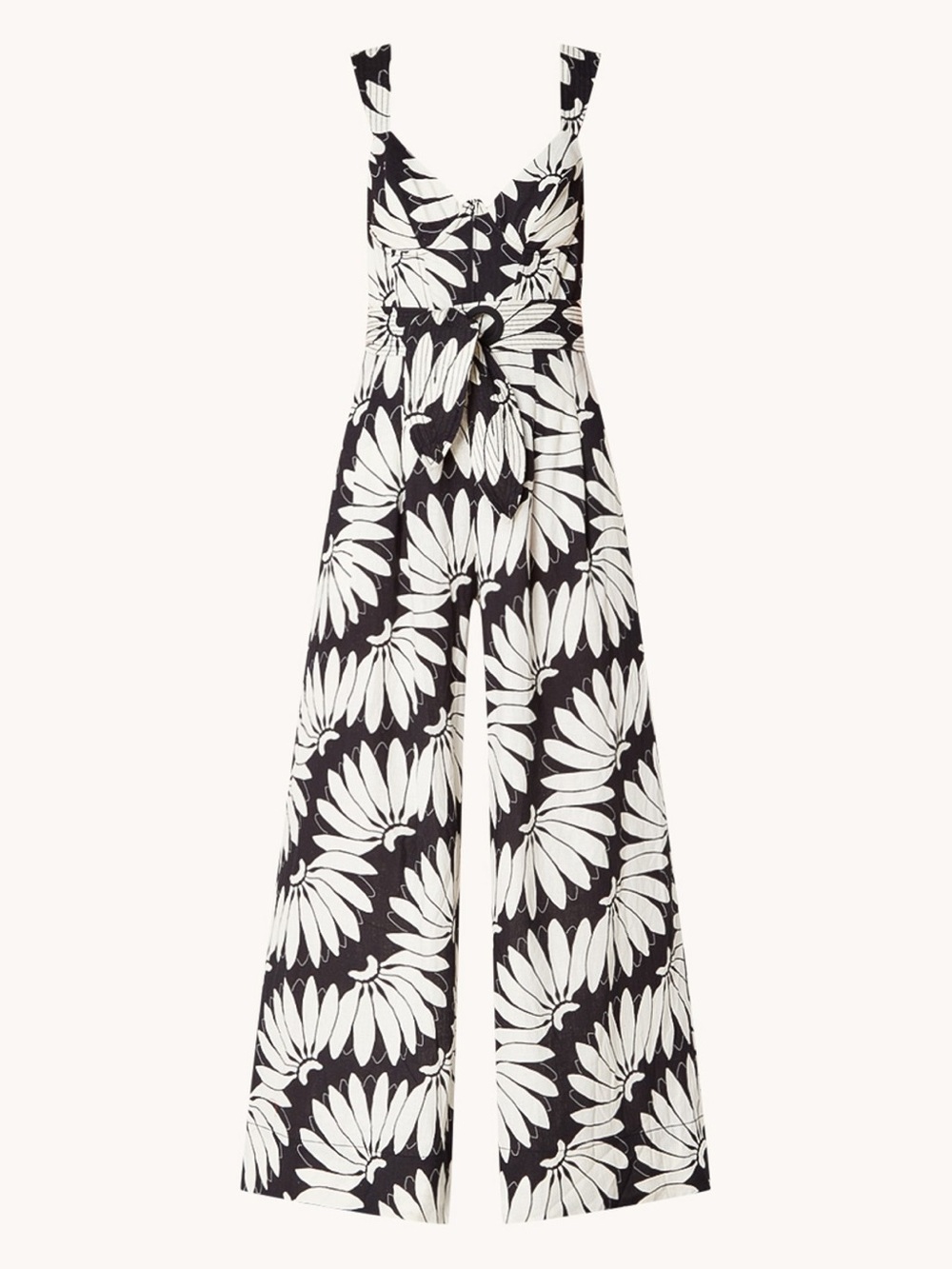 Farm Rio Floral Belted Jumpsuit